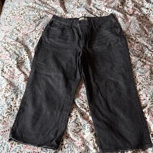 Madewell Black Wide Leg Jeans